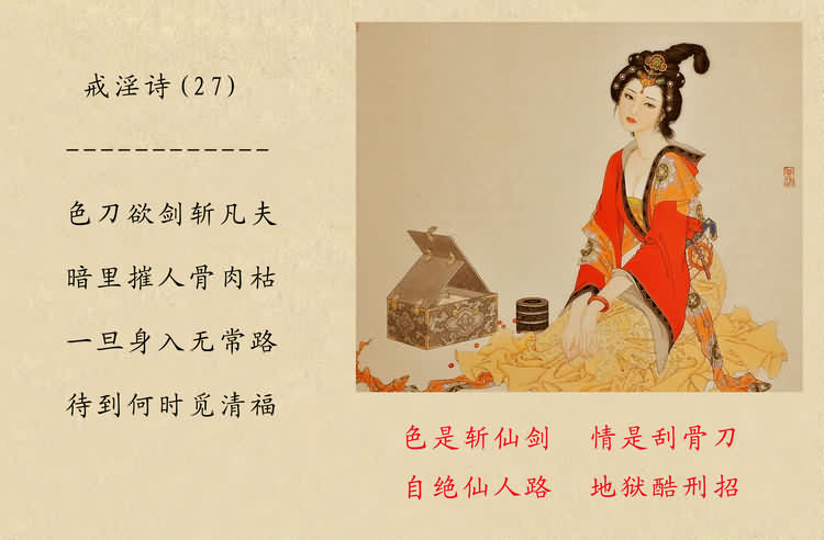 戒淫詩(圖)