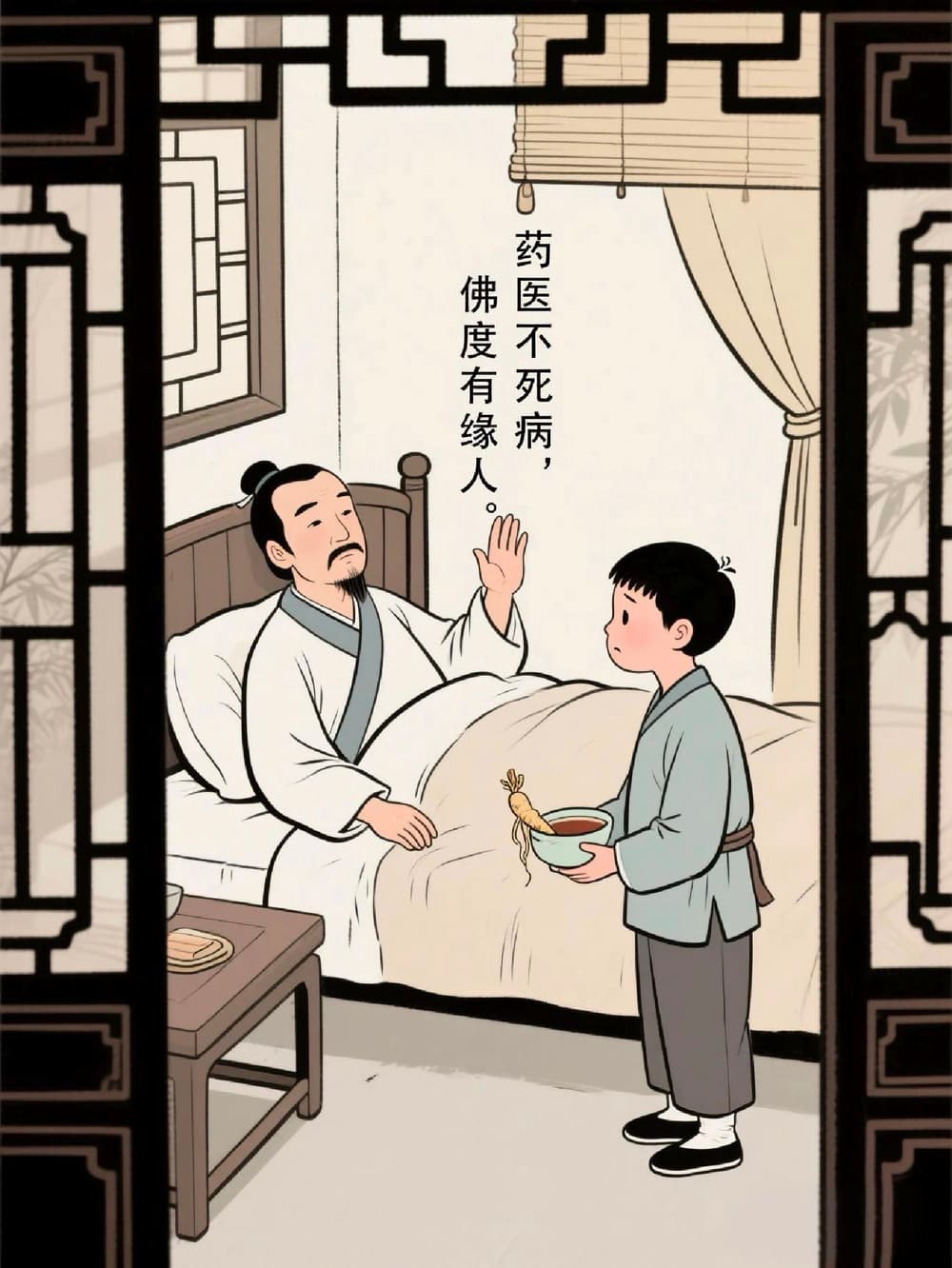 藥醫不死病，佛度有緣人