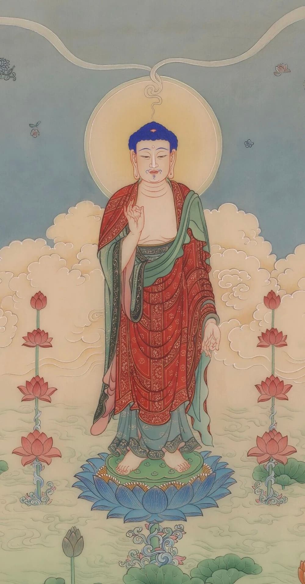 臨命終時阿彌陀佛與諸聖眾現在其前